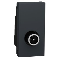Одинарна TV розетка Schneider Electric NU346154 1М (антрацит)
