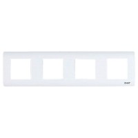 Рамка 4-місна Chint NEW3 біла (715406)