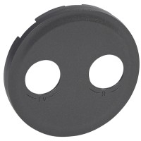 Накладка TV-FM розетки Legrand Celiane (067983) (графит)