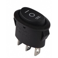 Перекидний перемикач TNSy KCD1-9-103 B/B овальний чорний (TNSy5500759)