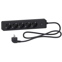 Пятиместный удлинитель Schneider Electric ST9451B (1,5м) черный