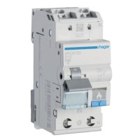 Автоматический выключатель Hager ARC913D с дуговой защитой AFDD 6кА B 13A 1P+N