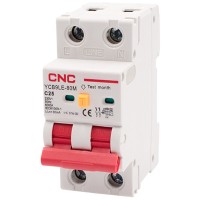 Дифференциальный выключатель CNC YCB9LE-80M C25А 1Р+N 6кА 30мА (Б00044015)