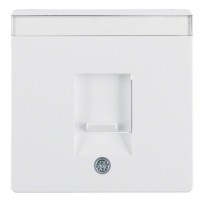 Накладка для супортів під модуль RJ12/RJ45 полярна білизна Berker Q.х