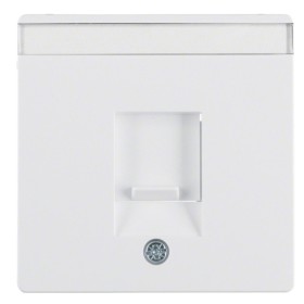 Накладка для супортів під модуль RJ12/RJ45 полярна білизна Berker Q.х