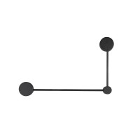 Бра, настінний світильник Nowodvorski 10638 Orbit GX53 2x12W IP20 чорний