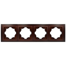 Рамка ELBI ZENA Woodline красное дерево 4-я ( 500-012900-228 )