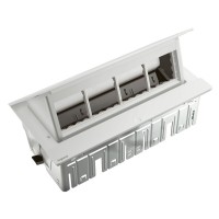 Лючок із висувним блоком Legrand на 8 модулів (654809) білий