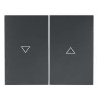 Двухклавишная клавиша выключателя Berker K.1 14357106 с символом «Стрелки» (антрацит)