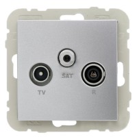 Телевизионная конечная розетка Logus 21543 TAL R TV-SAT (алюминий)