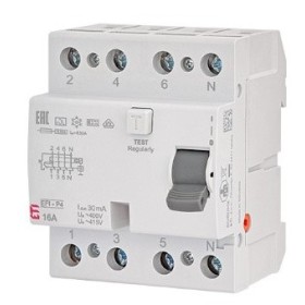 ПЗВ ETI EFI6-P4 3P+N 16/0,03 A 6кА (2061660)