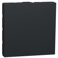 Заглушка Schneider Electric NU986654 для розетки 45х45 (антрацит)