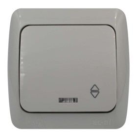 Выключатель EVA серый 1кл проходной с подсветкой IP54 ( 554-011500-210 )
