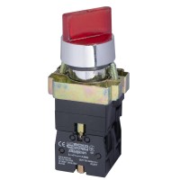 Переключатель Аско-Укрем XB2-BK2465 (0-I) с подсветкой красный (A0140010067)