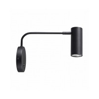 Бра, настінний світильник Zuma Line 5905316608023 Tubo GU10 1x50W IP20 Bk