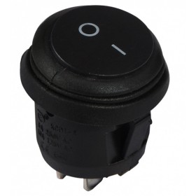 Переключатель Аско-Укрем KCD1-5-101W B/B (0-I) IP65 черный (A0140040073)