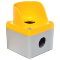 Одноместный алюминиевый кнопочный пост с козырьком TP Electric 3390-830-0600 72x72x57мм IP67