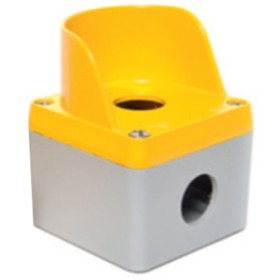 Одномісний алюмінієвий пост кнопковий з козирком TP Electric 3390-830-0600 72x72x57мм IP67