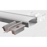 LED-профіль врізний, 2 метра (ЛПВ23_2)