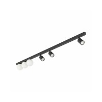 Светильник поворотный, спот TK Lighting 10003 Vox GU10+G9 6x10+6W IP20 Черный