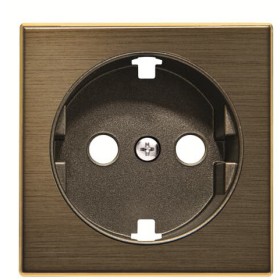 Центральная плата розетки ABB Sky 2CLA858890A1201 8588.9 OE с заземлением (золото)