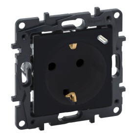 Розетка Legrand Niloe Step 2К+З 16A + USB тип C 1,5A 250В (черный)