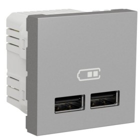 Двойная USB розетка Schneider Electric NU341830 2.1А 2М (алюминий)