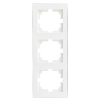 Потрійна вертикальна рамка Lezard Rain (703-0202-153) з боковою вставкою (біла)