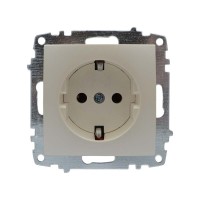 Розетка ELBI ZENA Silverline перлина 1-на з заземленням без рамки ( 609-012500-217 )