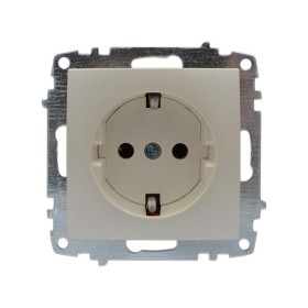 Розетка ELBI ZENA Silverline жемчужина 1-я с заземлением без рамки ( 609-012500-217 )