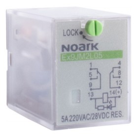 Електромеханічне реле NOARK Ex9JM2L05 5А 24В DC 2 контакти (110304)