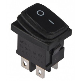 Переключатель Аско-Укрем KCD1-4-201W B/B (0-I) IP65 черный (A0140040063)