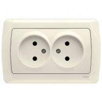 Розетка подвійна, кремова VIKO Carmen