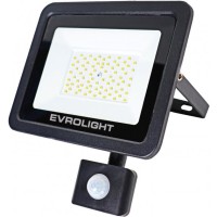 Світлодіодний прожектор Evrolight FM-01D-50 50Вт 6400К з датчиком руху (57051)