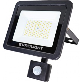 Світлодіодний прожектор Evrolight FM-01D-50 50Вт 6400К з датчиком руху (57051)