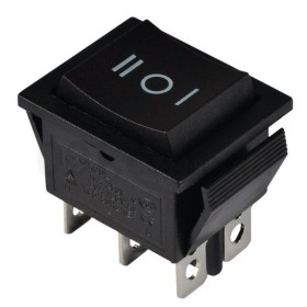 Перекидной переключатель TNSy KCD2-203 B/B черный (TNSy5500786)