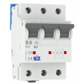 Трехполюсный автомат SEZ 63 B 3А 3P (PR63B3А)