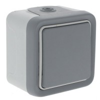 Выключатель перекрестный серый Legrand