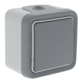 Выключатель перекрестный серый Legrand