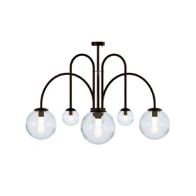 Люстра Pikart 38399-4 Celesta E27+G9 6x60W IP20 коричнева