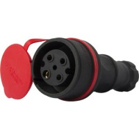 Силовой разъем на кабель E.Next e.socket.rubber.071.32