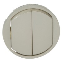 Клавиша выключателя 2-клавишного Legrand Celiane титан