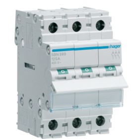 Выключатель нагрузки Hager SBN399 3P 125А/400В 3м