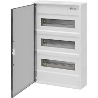 Трирядний зовнішній електрощиток ETI 001100242 ACT 36 PT 36+6 з прозорими дверцятами