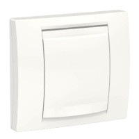 Однопостовая рамка Schneider Electric NU044218 IP44 c крышкой (белая)