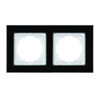 Рамка Nilson Alegra скло чорне 2-на ( 25BL0092 )