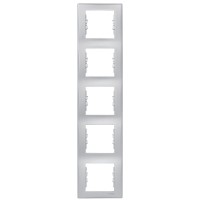 П'ятимісна вертикальна рамка Schneider Electric Sedna SDN5801560 (алюміній)