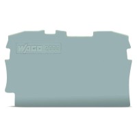 Торцева/проміжна пластина Wago 2000-1291 товщиною 0,7мм (сіра)