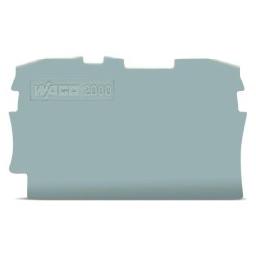 Торцевая/промежуточная пластина Wago 2000-1291 толщиной 0,7мм (серая)