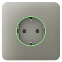 Центральная панель умной розетки Ajax 60026.164.OL SoloCover Smart для OutletCore оливковая (38799)